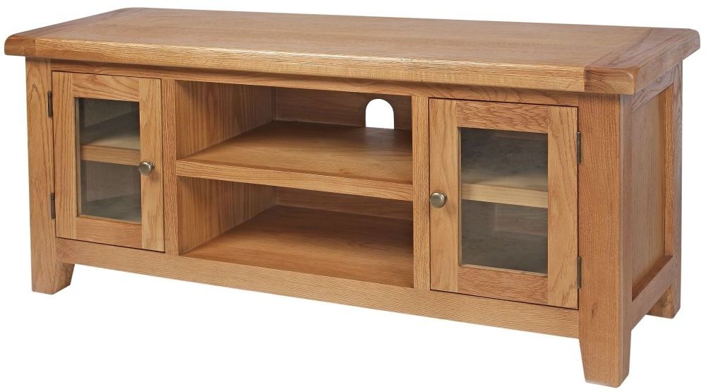 Best And Newest Small Oak Tv Cabinets Within Buy Lyon Oak Tv Unit – Small Online – Cfs Uk (View 13 of 20)