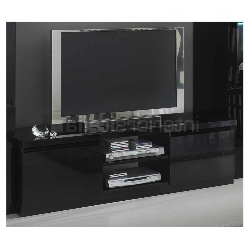 Featured Photo of 20 The Best Black Gloss Tv Units