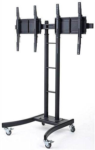 Black Powder Coated Finish Intended For Most Recently Released Tv Stands With Bracket (Photo 14 of 20)