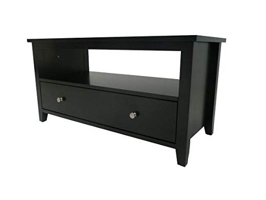 Black Tv Cabinets With Drawers In Favorite Ideal Enterprises Henley Black Tv Unit Drawer: Amazon.co (View 4 of 20)