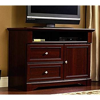 Cherry Wood Tv Stands Within Fashionable Amazon: Sauder 411626 Palladia High Boy Tv Stand, For Tv's Up To (View 2 of 20)