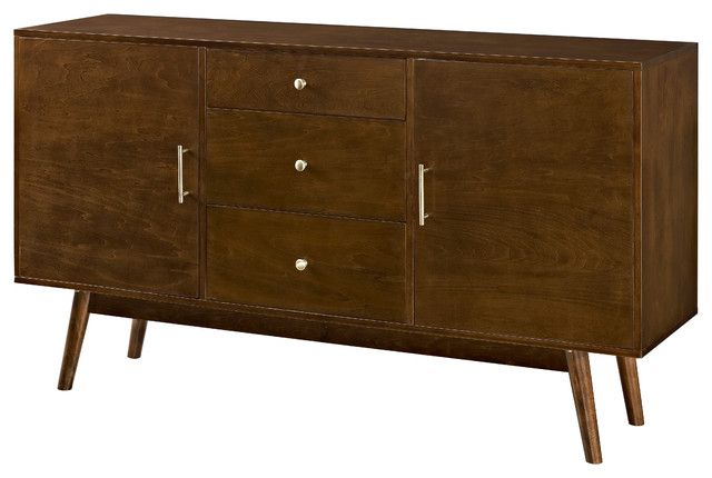 Contemporary Wood Tv Stands Within Famous Walker Edison 60" Mid Century Modern Wood Tv Console – Midcentury (View 16 of 20)