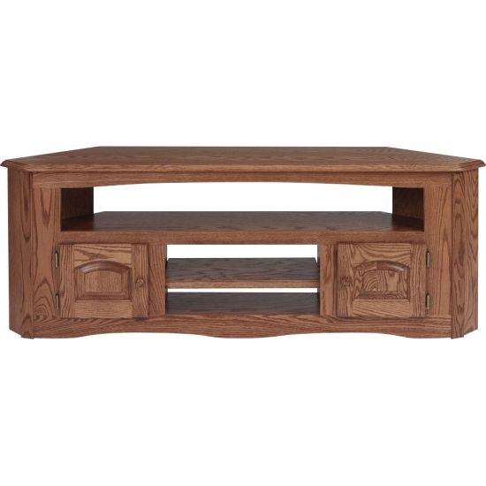 Country Style Tv Stands With Most Current Solid Oak Country Style Corner Tv Stand – 61" – The Oak Furniture Shop (Photo 8 of 20)