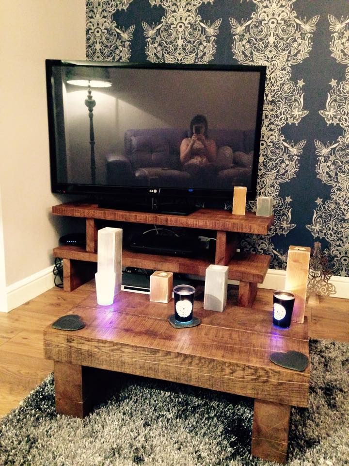 Current Customer Order Solid Oak Tv Stand, Matching Coffee Table And Candle Regarding Matching Tv Unit And Coffee Tables (View 1 of 20)