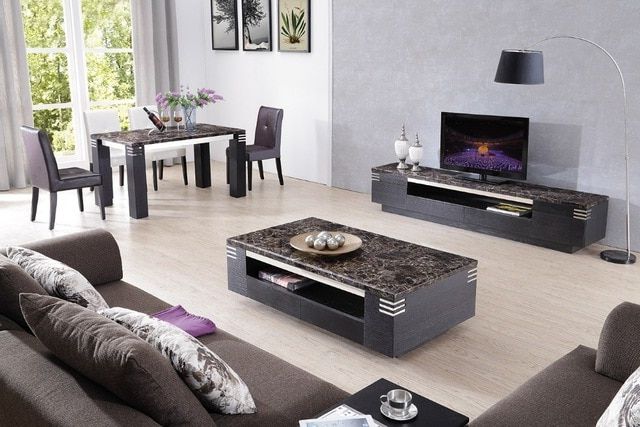Current Lizz Black Living Room Furniture Tv Stand And Coffee Table Tv Within Tv Stand Coffee Table Sets (Photo 2 of 20)