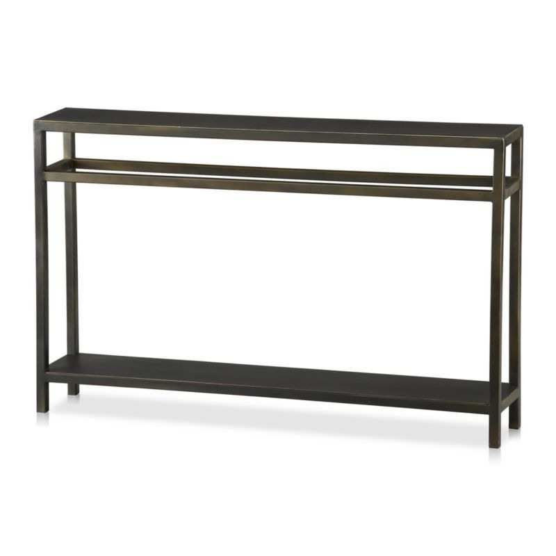 Echelon Console Tables Within Fashionable Echelon Console Table Of Simple Crate And Barrel Sofa Table (Photo 1 of 20)