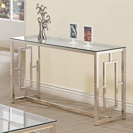 Elke Marble Console Tables With Brass Base For Most Recently Released Fabulous Glass Entryway Table In Amazon Com Console For Top Modern (View 19 of 20)