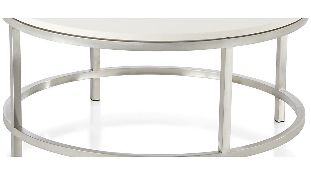Era Limestone Console Tables For Newest Era Limestone Round Coffee Table (View 4 of 20)