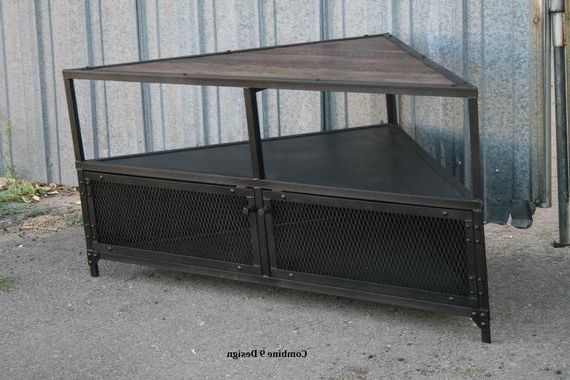 Etsy In Well Known Industrial Corner Tv Stands (Photo 1 of 20)