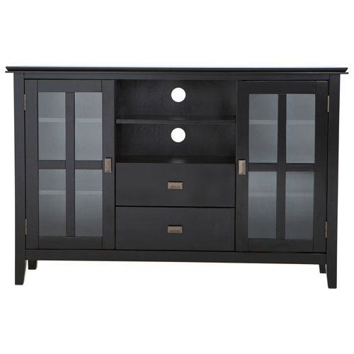 Famous Black Tv Stands With Drawers In Artisan 60" Tv Stand – Black : Tv Stands – Best Buy Canada (View 14 of 20)