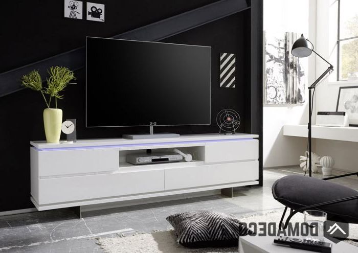 Famous White Modern Tv Stands Regarding Balin – White Modern Tv Stand (View 1 of 20)