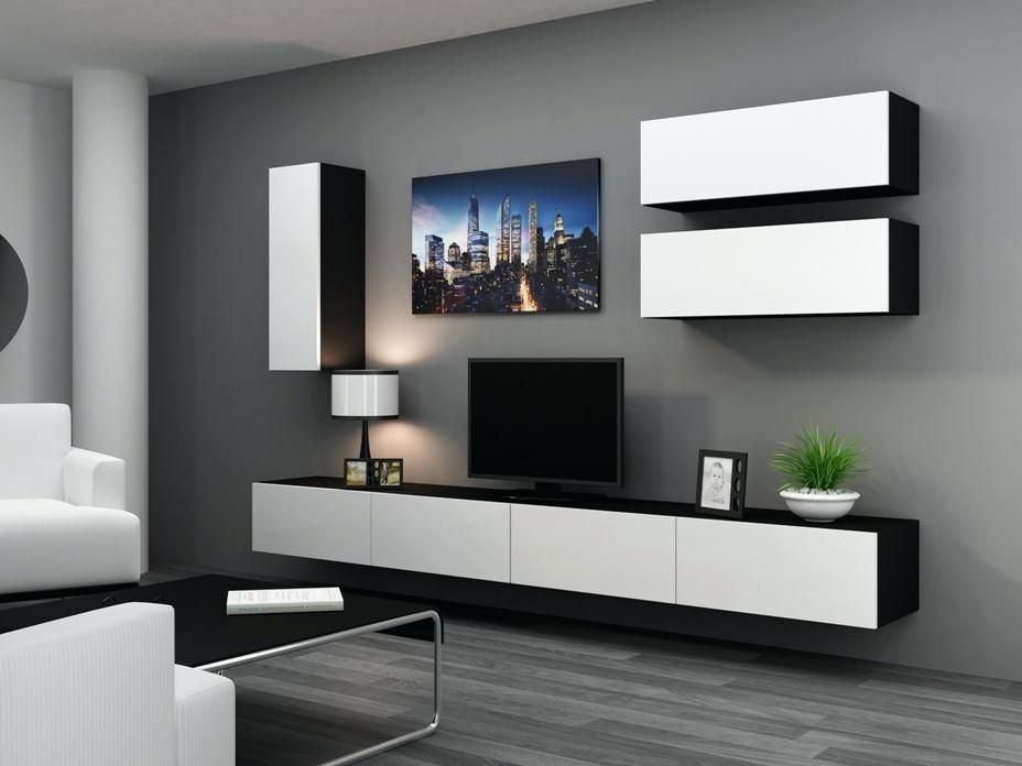 Fancy Tv Cabinets Within Most Up To Date Wall Mounted Tv Cabinet With Doors – Sgwirc (Photo 13 of 20)