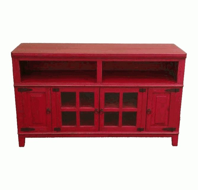 Fashionable Antique Red Plasma Tv Stand, Rustic Red Tv Stand Inside Rustic Red Tv Stands (Photo 1 of 20)