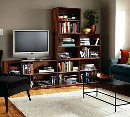 Fashionable Living Room Bookcase Tv Stand With Matching Bookcases Bookshelf For With Regard To Tv Stands And Bookshelf (Photo 1 of 20)