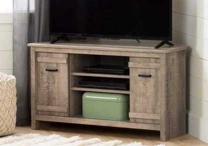 Favorite Amazon: Tv Stands For Flat Screens 42 – Weathered Oak Wood With Corner Oak Tv Stands For Flat Screen (View 9 of 20)