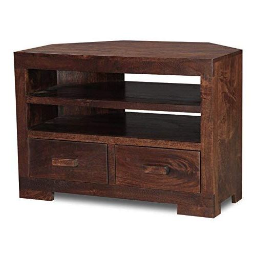 Favorite Dark Wood Corner Tv Cabinets Intended For Dark Wood Corner Tv Unit: Amazon.co (View 4 of 20)