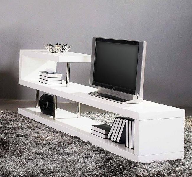 Favorite Stylish Tv Stands Regarding White Tv Stands For Modern Homes – Hometone – Home Automation And (View 16 of 20)