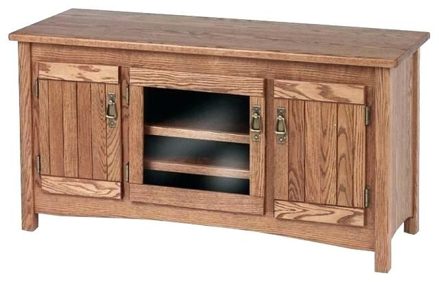 Hardwood Tv Stands With Well Liked Solid Oak Tv Stands For Flat Screen Wood Unit Furniture Table Stand (Photo 19 of 20)