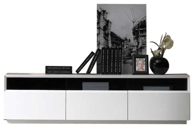 High Gloss Tv Benches Regarding 2018 Tv023 White High Gloss Tv Stand – Contemporary – Entertainment (View 18 of 20)
