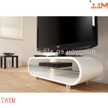 High Gloss Wood Oval Shape Tv Stand – Buy High Gloss White Tv Stand In Most Popular Gloss White Tv Stands (Photo 1 of 20)