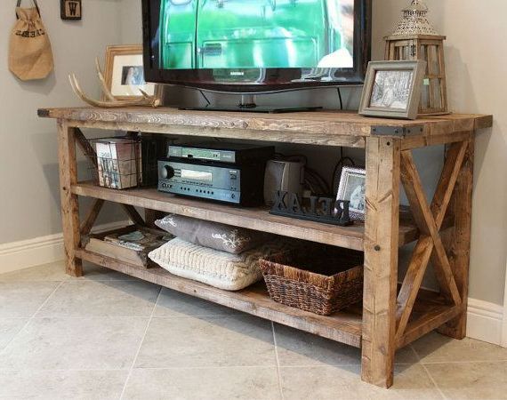 Featured Photo of 20 Inspirations Rustic Wood Tv Cabinets