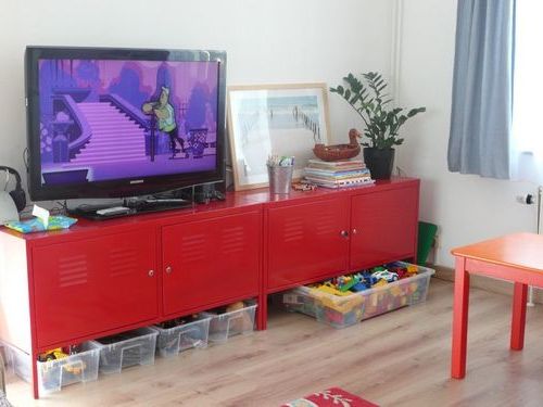 Ikea Ps Cabinet As Tv Stand In Playroom (View 11 of 20)
