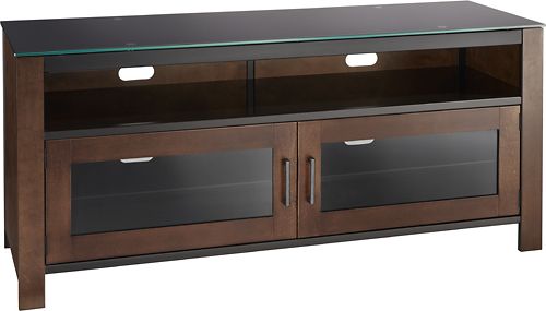 Insignia Tv Stand For Most Flat Panel Tvs Up To 60" Brown Ns Intended For Well Known Tv Stands For Large Tvs (View 4 of 20)