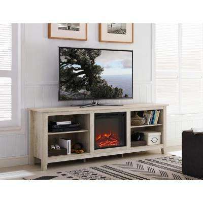 Kilian Grey 49 Inch Tv Stands For Favorite Oak – Electric Fireplaces – Fireplaces – The Home Depot (View 14 of 20)