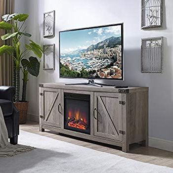 Kilian Grey 49 Inch Tv Stands Intended For 2018 Amazon: We Furniture Az58fpbdro Tv Stand, Rustic Oak: Kitchen (View 10 of 20)