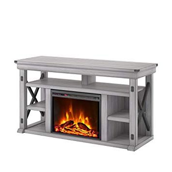 Kilian Grey 49 Inch Tv Stands With Regard To Current Amazon: Ameriwood Home 1775296com Wildwood Fireplace Tv Stand (View 7 of 20)