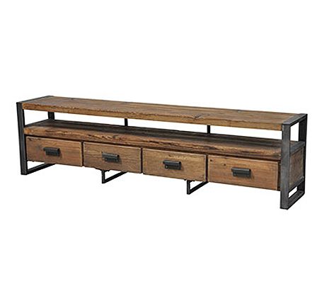 Latest Bartlett Wood And Metal Tv Stand With Regard To Reclaimed Wood And Metal Tv Stands (View 9 of 20)