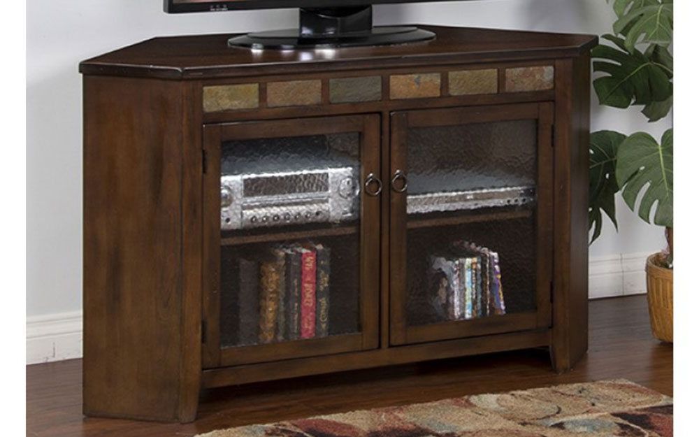 Latest Sedona 55 Inch Corner Tv Stand At Gates Home Furnishings – Gates For Unique Corner Tv Stands (View 16 of 20)