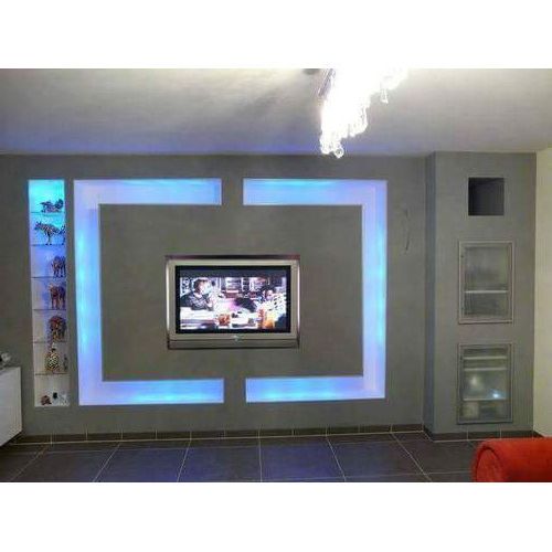Led Tv Cabinets Pertaining To Most Current Wooden Led Panel Tv Cabinet, लकड़ी के टीवी की (Photo 14 of 20)