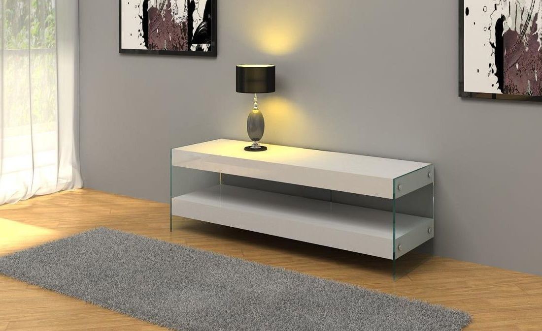 Low Profile Contemporary Tv Stands Intended For Newest Contemporary White Floating Tv Stand (View 19 of 20)