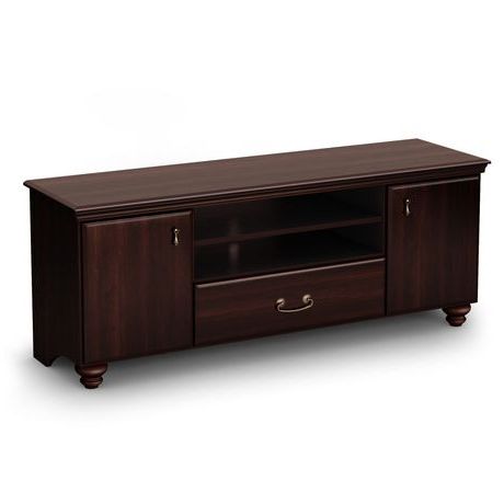 Mahogany Tv Stands In Most Recently Released South Shore Noble Collection Dark Mahogany Tv Stand (View 9 of 20)