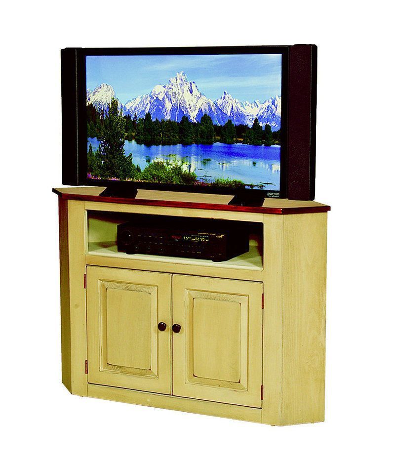 Maple Tv Stands Inside Newest Corner Tv Television Console Cabinet Amish Handmade Maple Furniture (View 15 of 20)