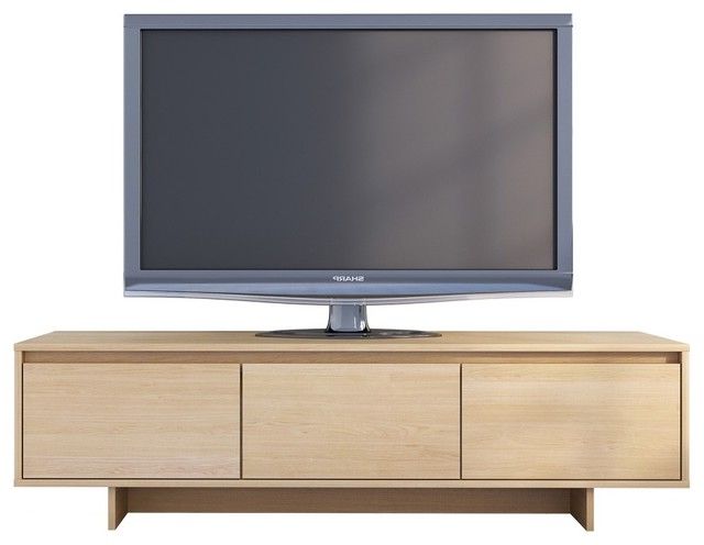 Maple Tv Stands With Regard To Best And Newest Rustik 60" Tv Stand, Natural Maple – Transitional – Entertainment (Photo 1 of 20)