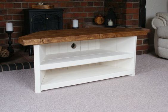 Marvin Rustic Natural 60 Inch Tv Stands With Regard To Most Recently Released How To Easily Build A Rustic Corner Tv Stand And How To Make (View 3 of 20)