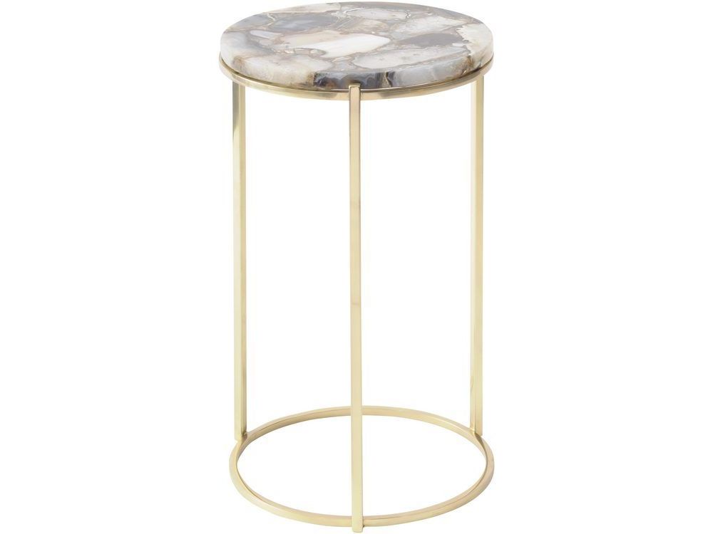 Mix Agate Metal Frame Console Table » Best Home Bedroom Blue Yellow With Regard To Most Recent Mix Agate Metal Frame Console Tables (View 7 of 20)