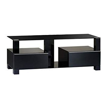Modern Glass Tv Stands Throughout Most Up To Date Amazon: Sonorous Mood Md 9135 Modern Wood And Glass Tv Stand For (Photo 19 of 20)