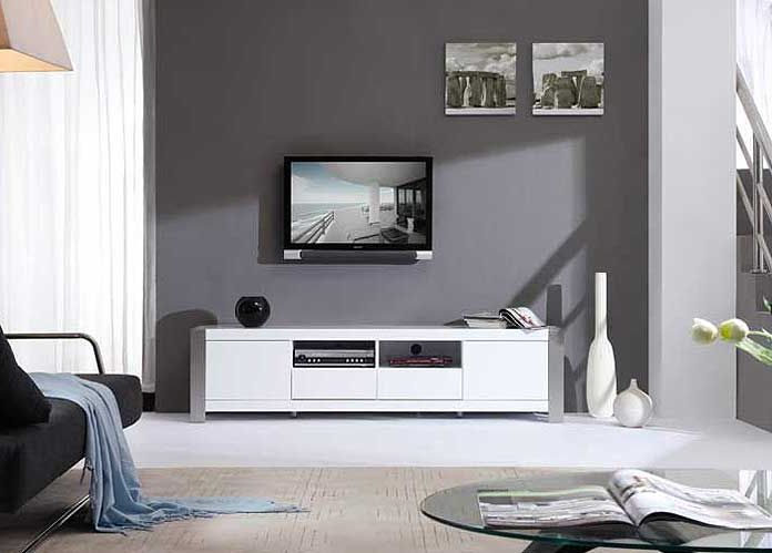 Modern White Tv Stands Within 2018 Modern White Tv Stand Bm (View 15 of 20)