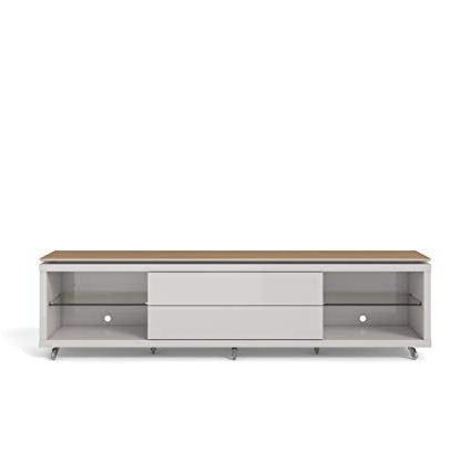 Most Current Maple Tv Stands For Flat Screens With Regard To Amazon: Manhattan Comfort Lincoln  (View 1 of 20)
