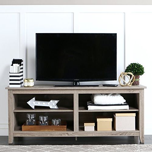 Most Popular Amazon: We Furniture 58" Wood Tv Stand Storage Console For Storage Tv Stands (Photo 5 of 20)