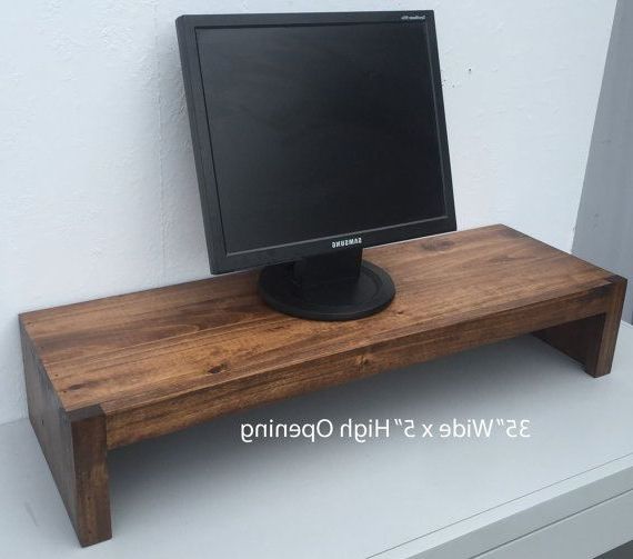 Most Popular Swivel Tv Riser Pertaining To Tv Riser Stand In Modern Rustic Style Solid Wood In A Variety Of (View 16 of 20)