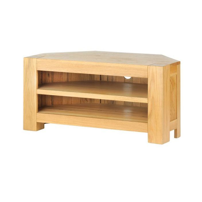 Most Recent Chunky Wood Tv Units For Buy Chunky Oak Corner Tv Unit Available At Homesdirect365.co.uk (Photo 18 of 20)