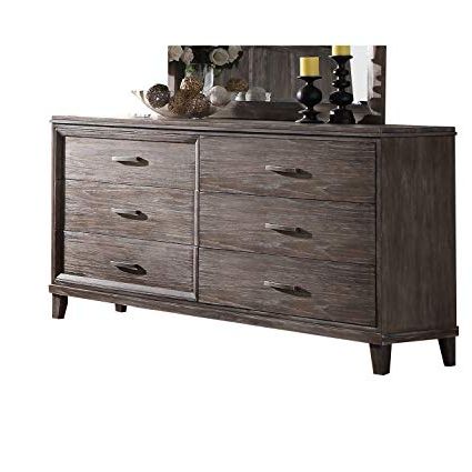 Most Recently Released Burnt Oak Metal Sideboards Pertaining To Amazon: Acme Bayonne Burnt Oak Dresser: Kitchen & Dining (View 5 of 20)
