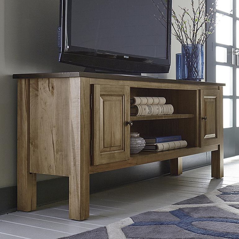 Most Recently Released Casey Umber 54 Inch Tv Stands For Bench*made Maple Homestead 74" Credenza Medium (View 16 of 20)