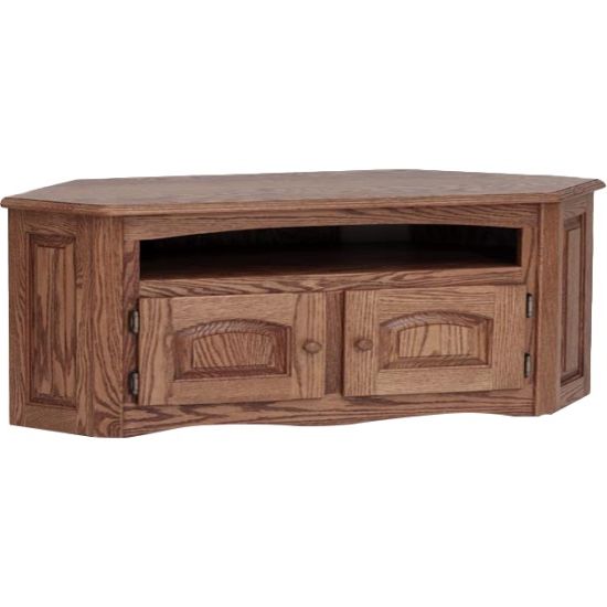 Most Recently Released Country Style Tv Stands In Solid Oak Country Style Corner Tv Stand W/cabinet – 53" – The Oak (View 2 of 20)