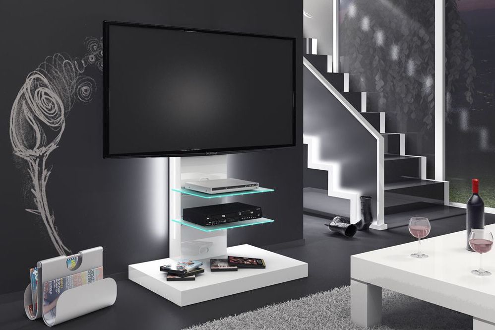 Most Recently Released Marino White Tv Stand In White Gloss Tv Cabinets (View 16 of 20)