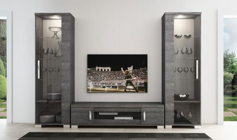 Most Recently Released Ultra Modern Tv Stands Inside High Gloss Grey Birch Tv Stand Ultra Modern Made In Italy At Home (View 10 of 20)